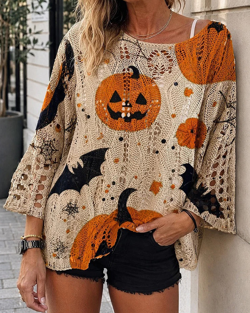 Round Neck Cutout Pullover