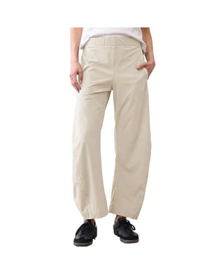 Solid Color Mid-Waist Length Pants