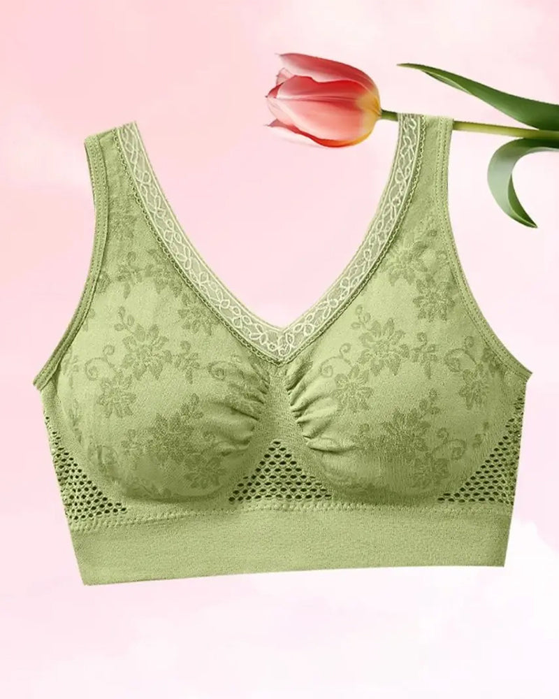 Pure Cotton Buttonless Comfy Lifting Shaping Bra