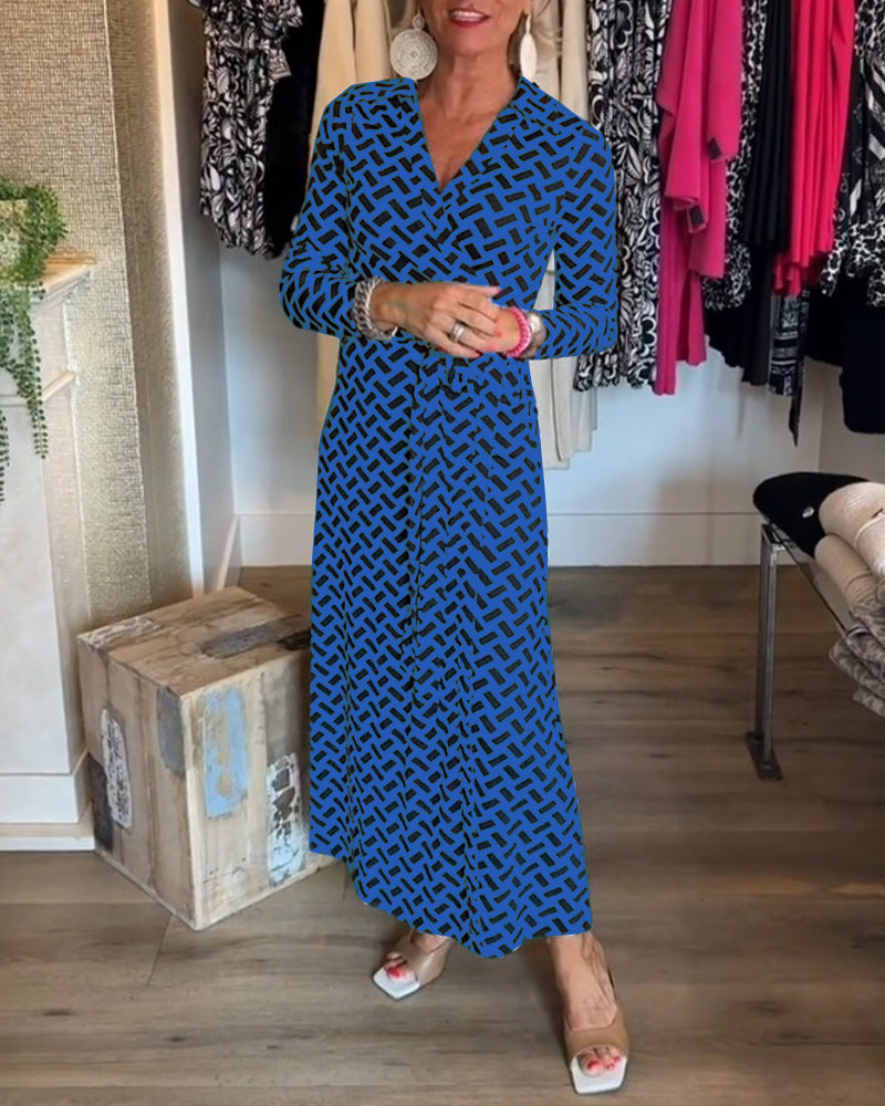 Slim fit printed dress