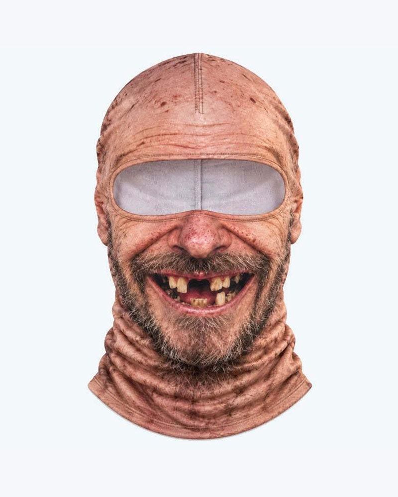 Funny 3d Grumpy Old Man Ski Mask