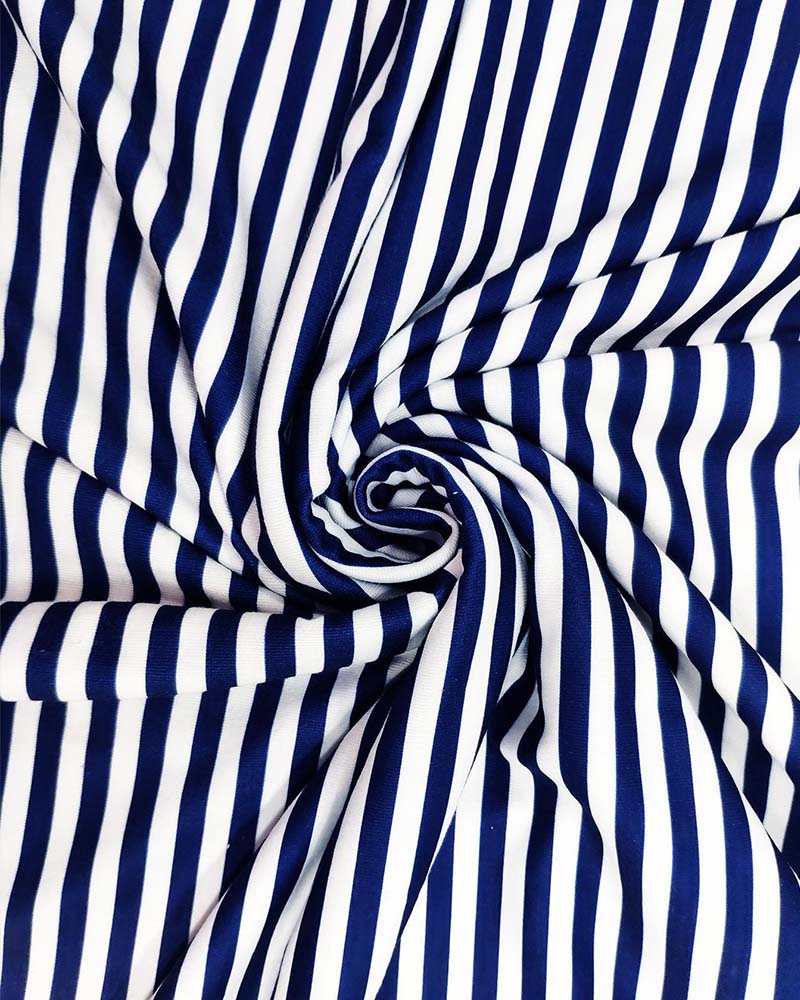 Round Neck Stripe Tie Waist Dress