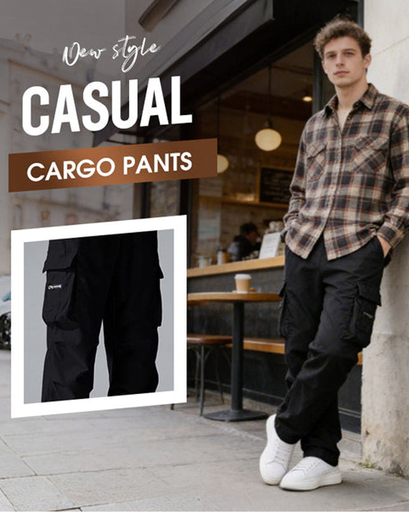 ✨ Men's Cargo Pants – Multi-Pockets, Stretch, Casual ✨