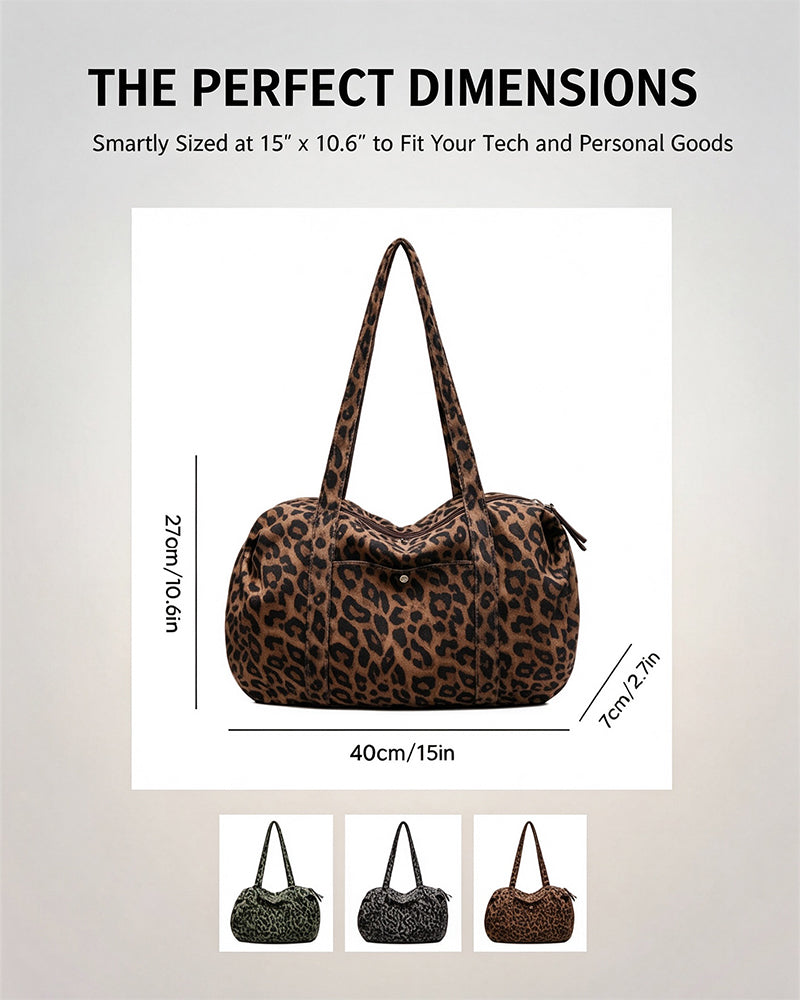 Large Capacity Leopard Print Tote Bag