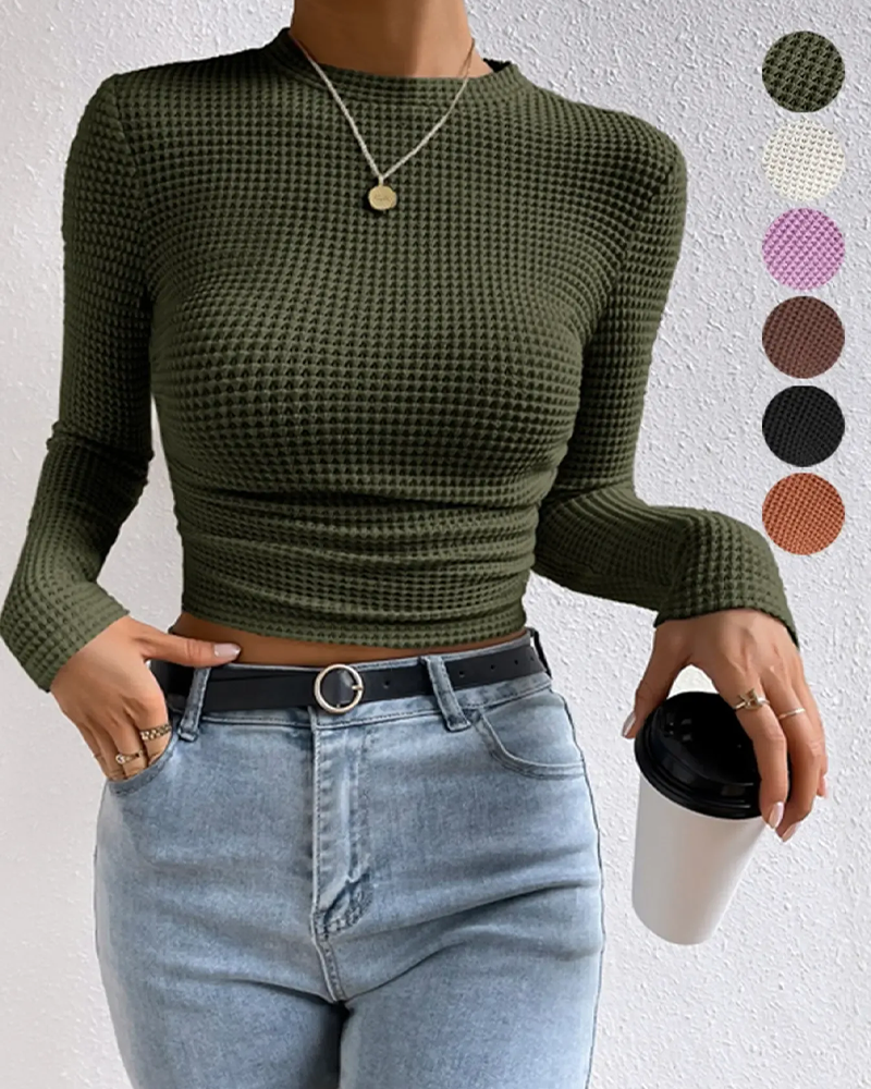 Slim Fit Versatile Long Sleeve Top