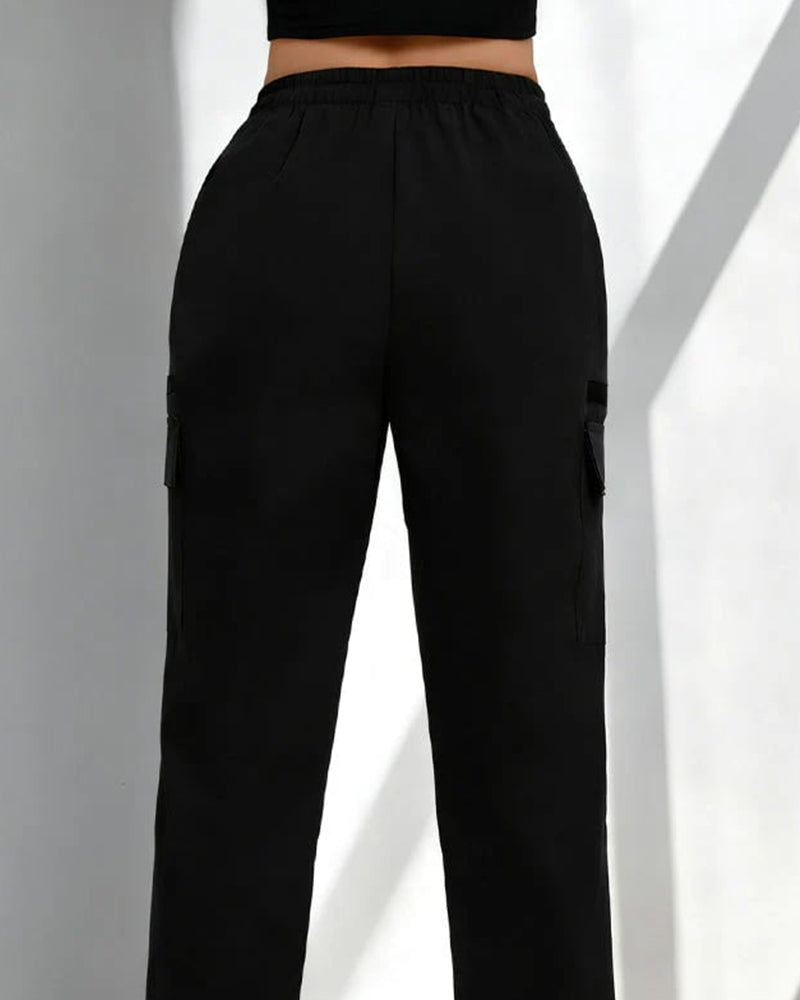 Drawstring Loose Casual Cargo Pants