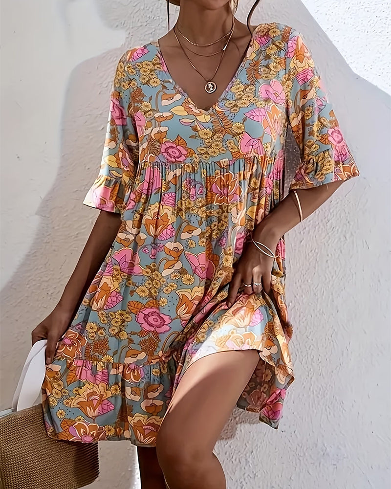 Bohemian Floral Dress