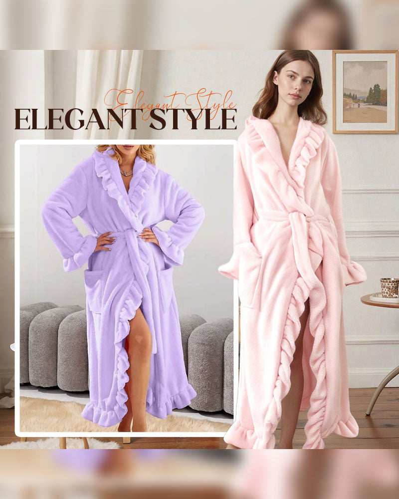 🔥✨Soft and supple bathrobe 🧖♀️ – Soft fabric against the skin, cozy warmth after showering
