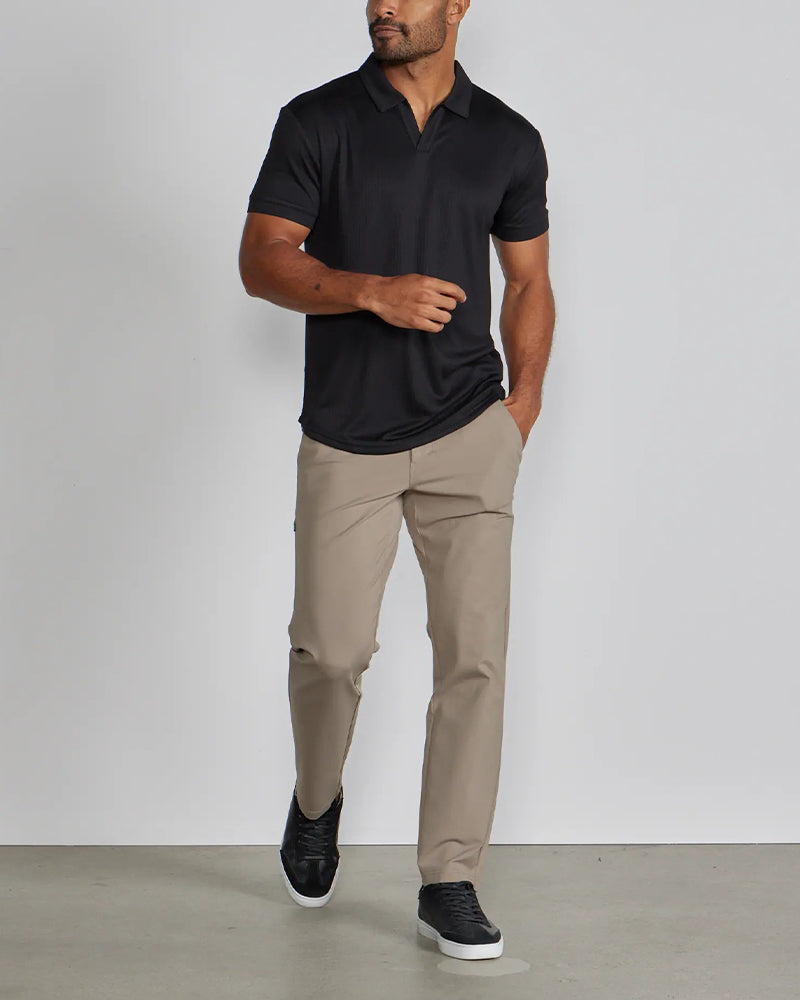 Polo Collar Short Sleeve Men's T-Shirt