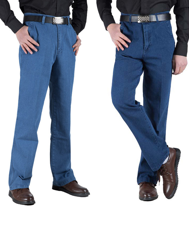 Men's Classic Straight Fit Stretch Jeans