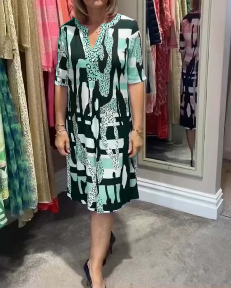 Women's leopard print midi dress