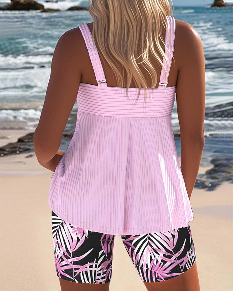 Aumora Round Neck Loose Print Blouse