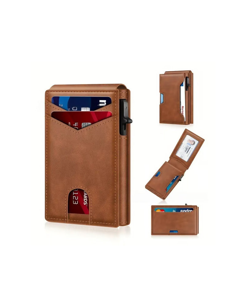 Automatic Pop-Up Bifold Card Holder