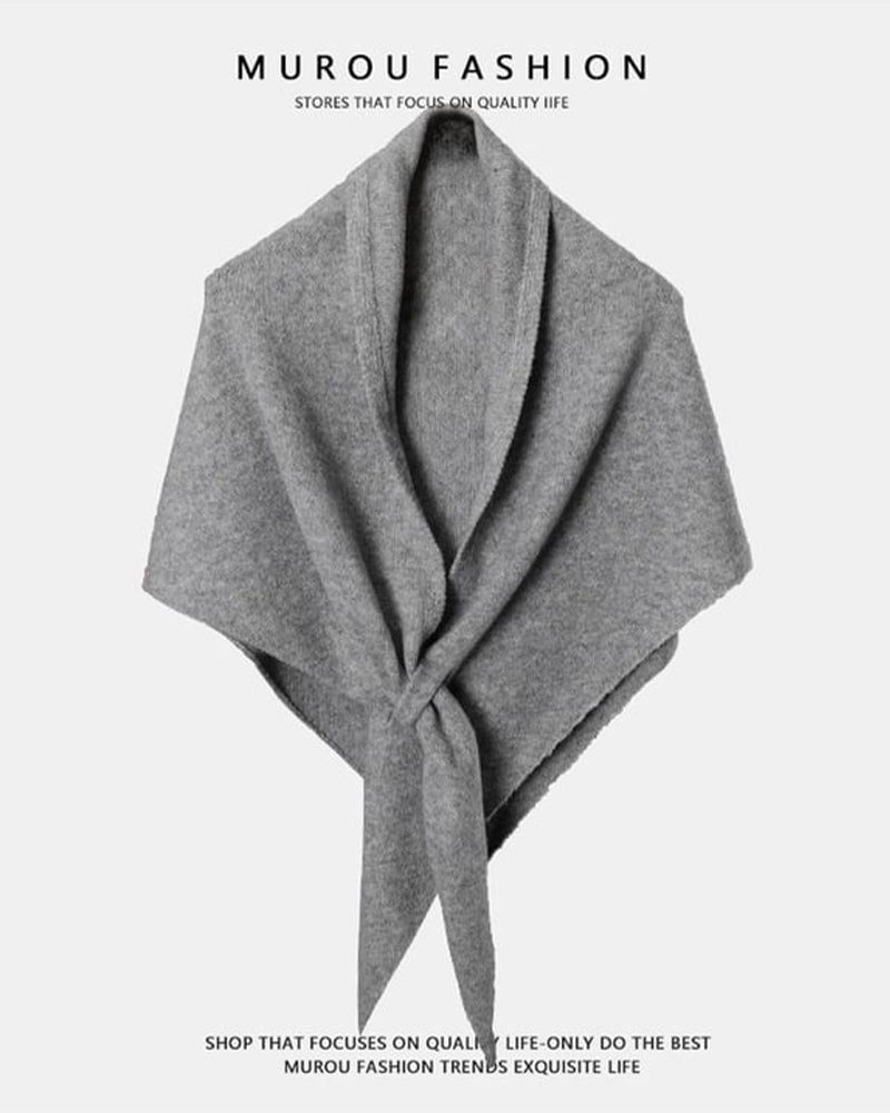 Fashion Solid Triangle Shawl Cloak