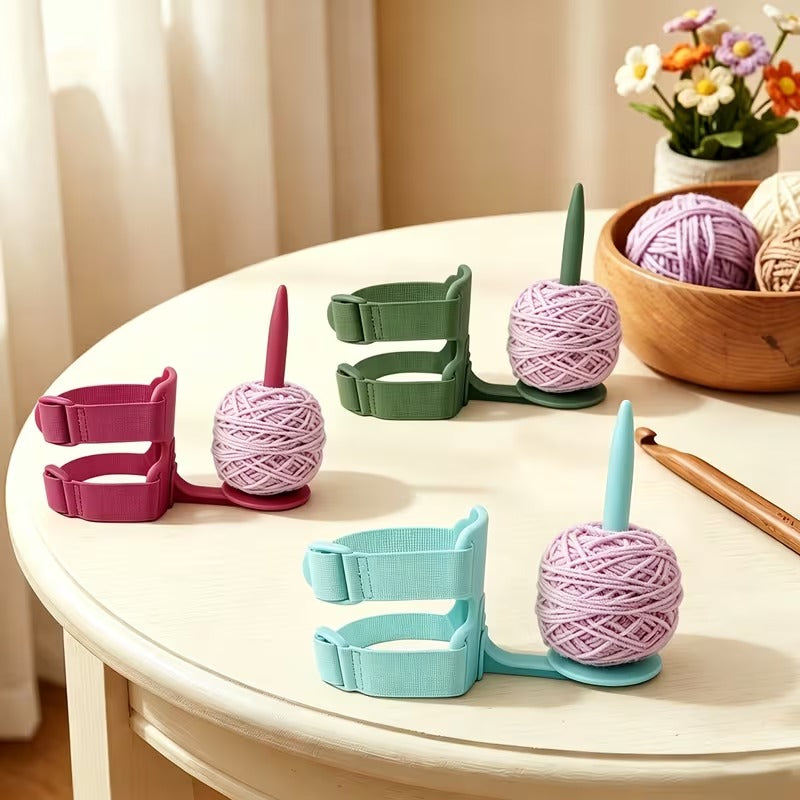 Adjustable Arm Yarn Holder for Knitting & Crochet