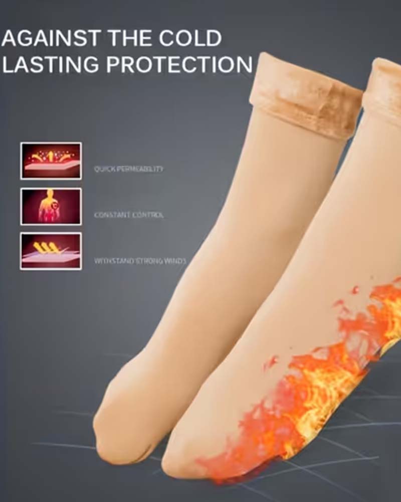 Winter soft plush floor socks