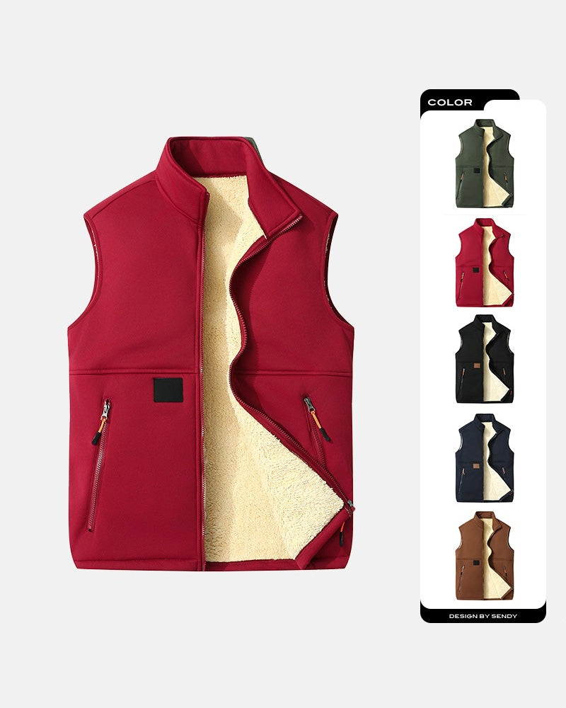 Padded Polar Fleece Open Front Cardigans