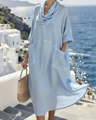 Fashionable Draped Loose Dress