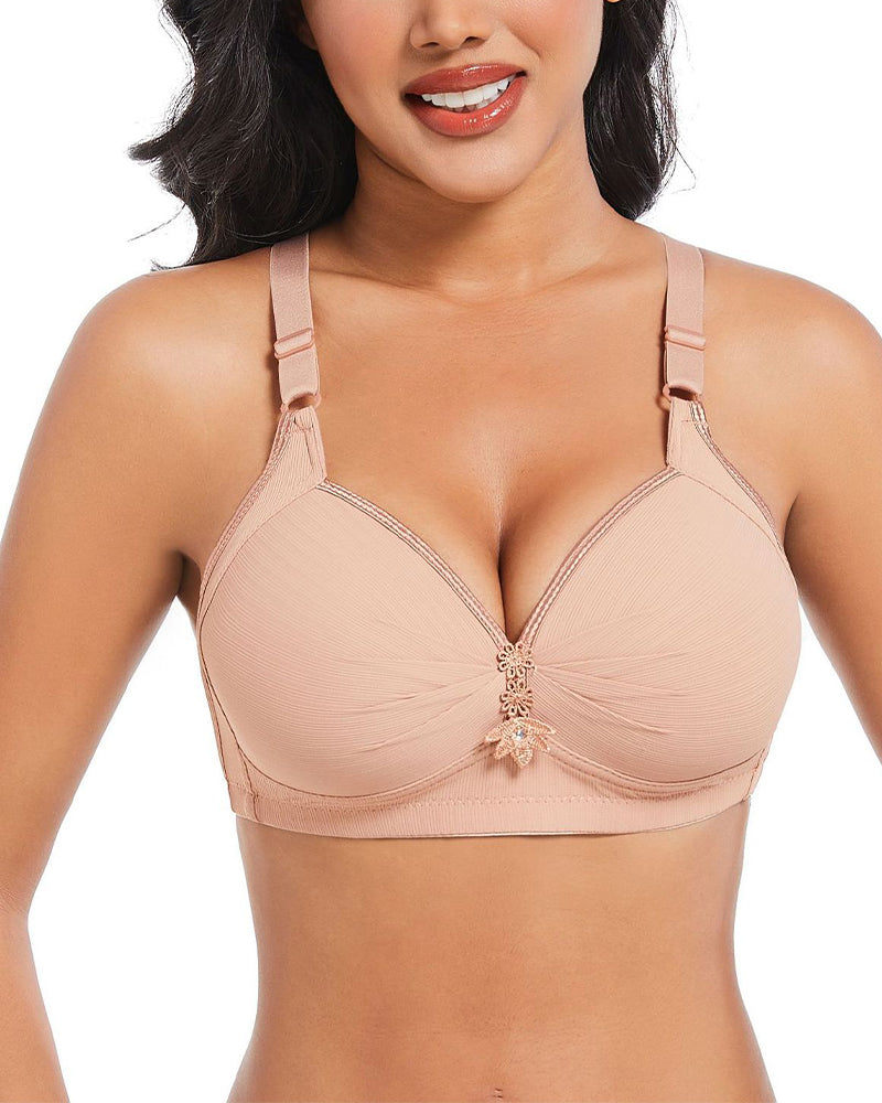 Three-Row Hook Bra