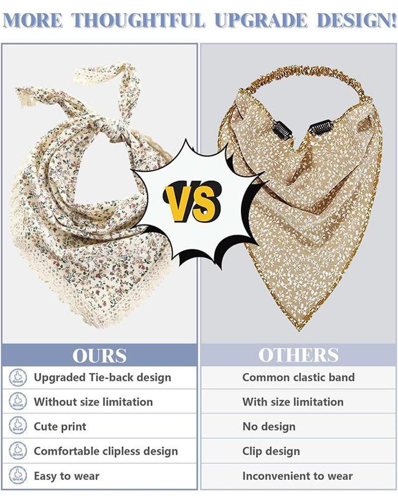 Small Floral Triangle Scarf