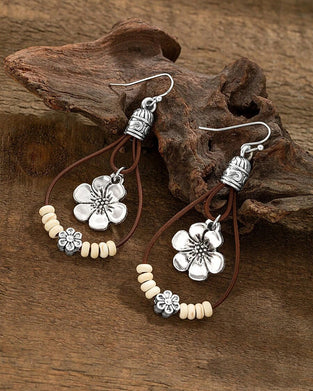 Bohemian Style Colorful Vintage Beaded Pendant Earrings