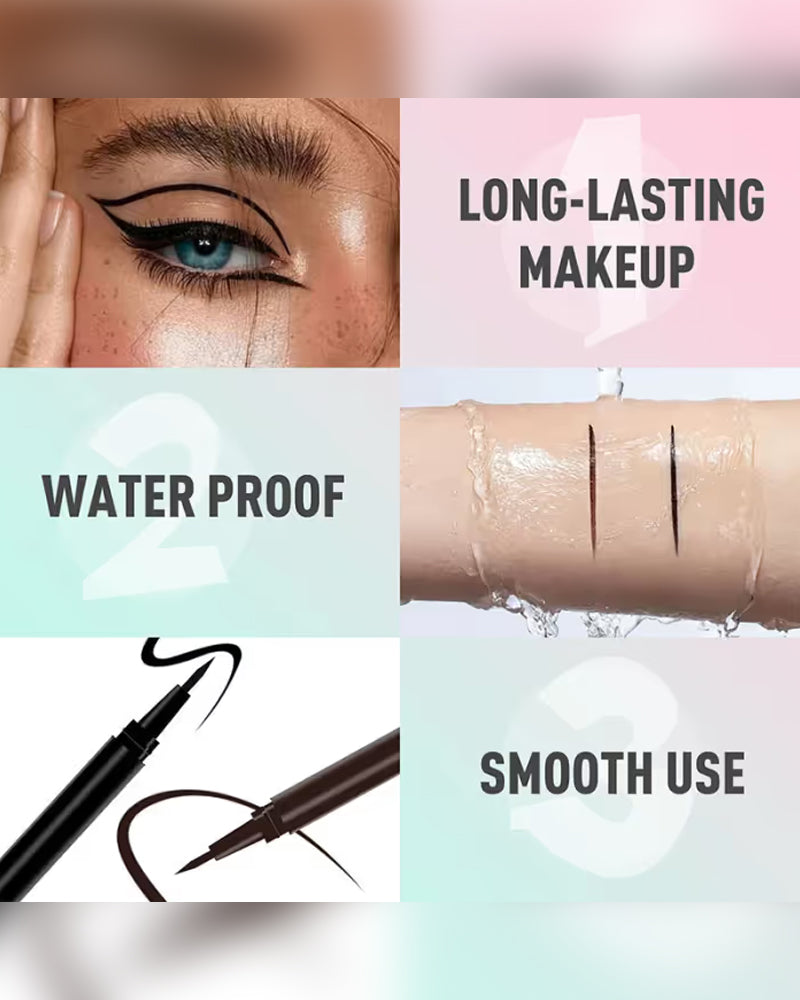 Waterproof Ultra-Fine Tip Fast-Drying Liquid Eyeliner