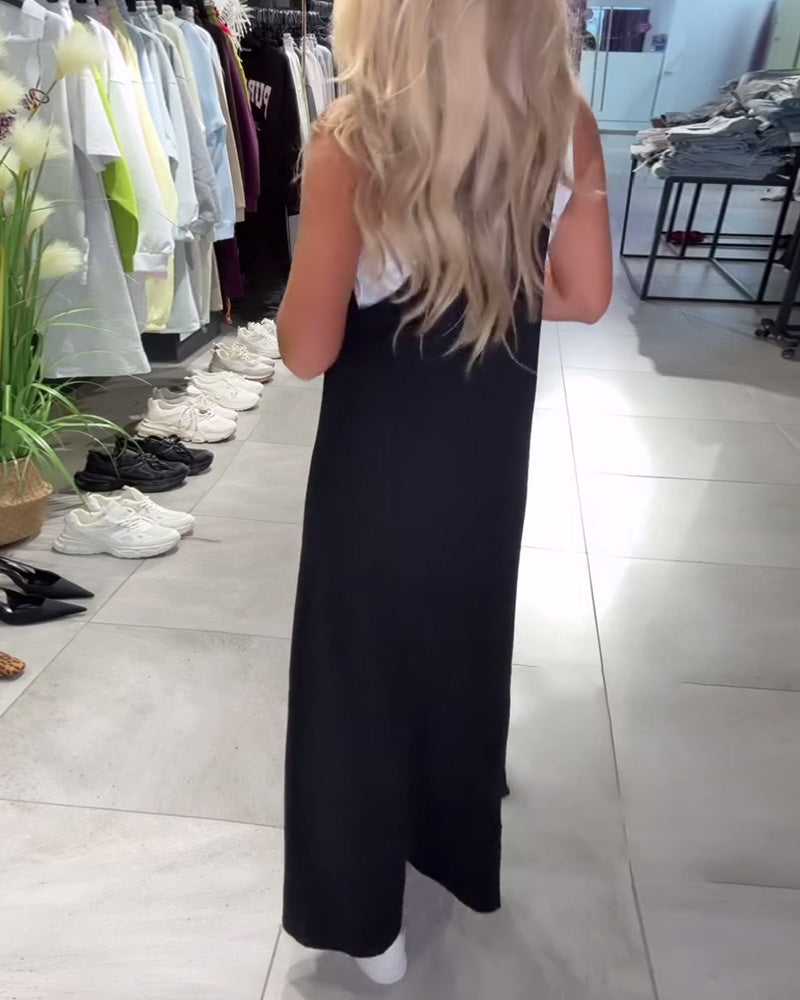 Slimming Suspender Casual Dress