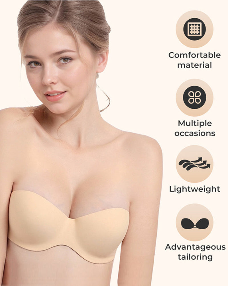 Secure Invisible Lift Stick-On Bra - Seamless, Lightweight & Breathable