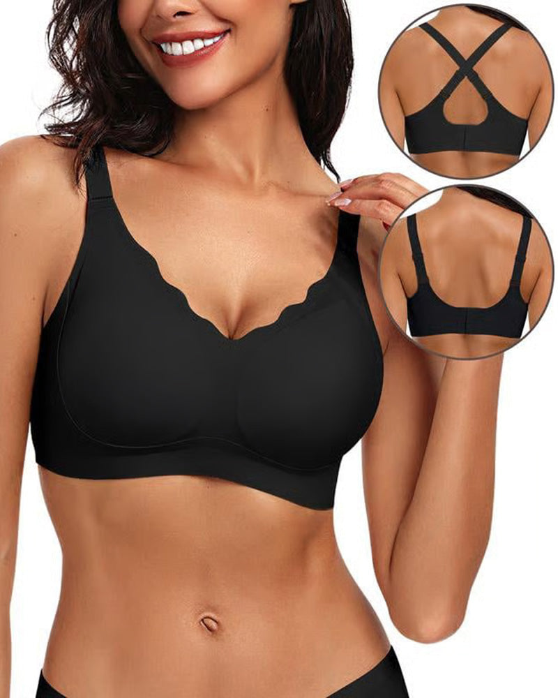 💖Seamless Scalloped Push-Up Bra