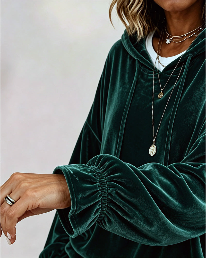 Solid Color Long Sleeve Hoodie