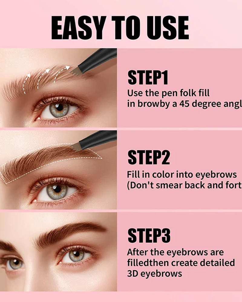 Four-claw liquid eyebrow pencil