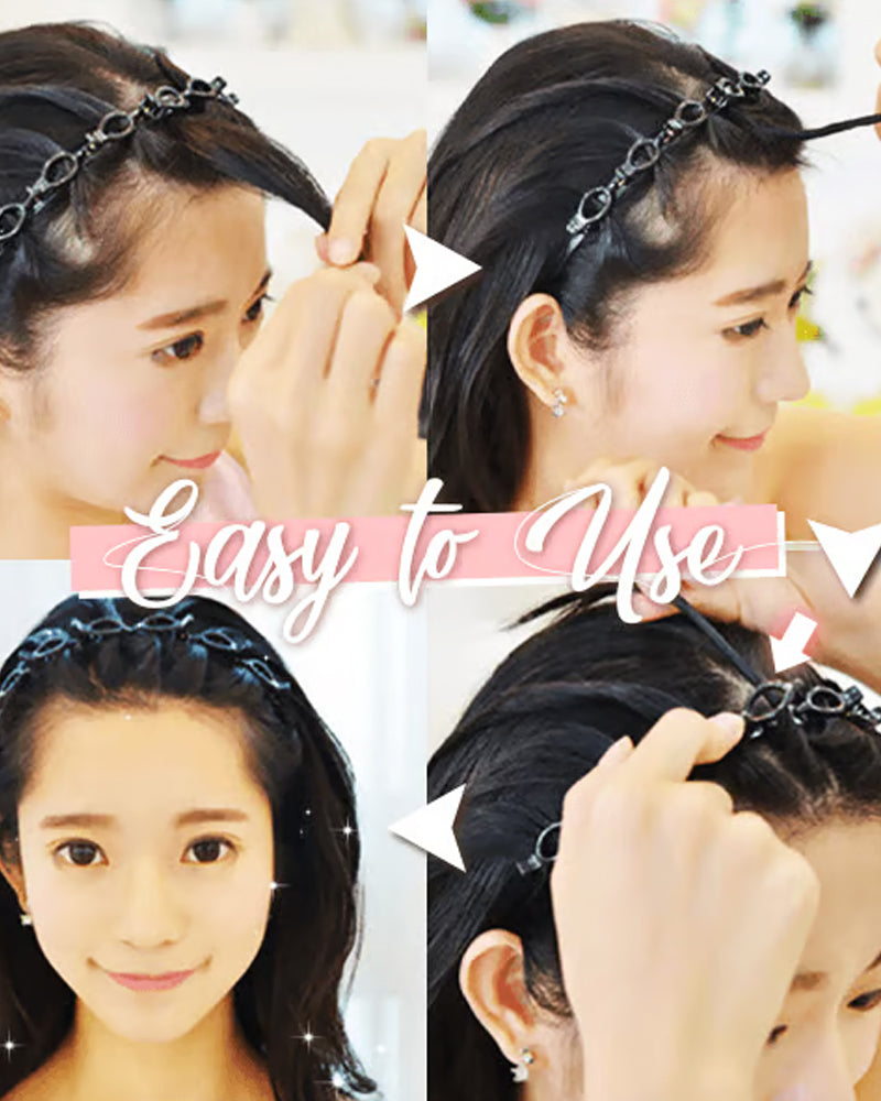 Hairstyle Headband With Clips