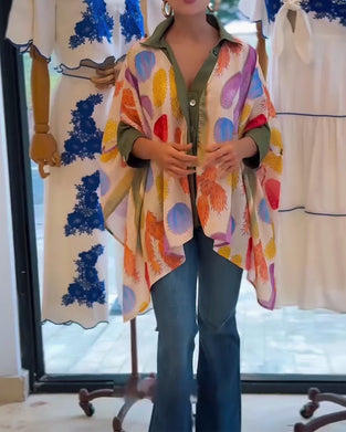 Casual Printed Loose Blouse