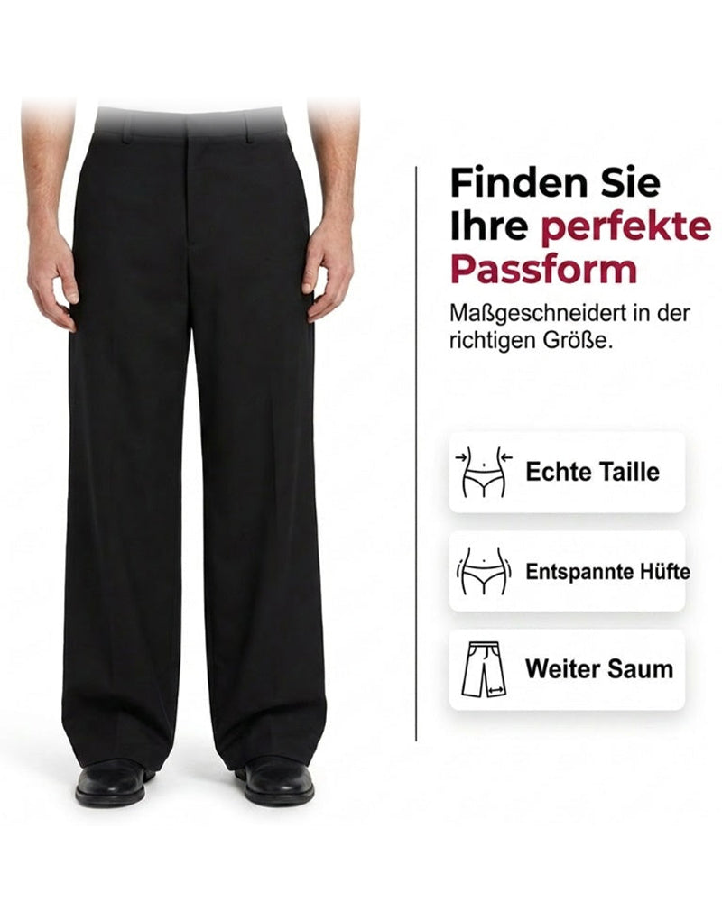 High-Waist Button Fly Wide-Leg Pants