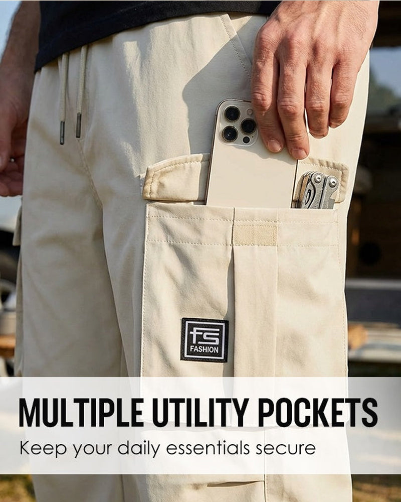 ✨ Men's Cargo Pants – Multi-Pockets, Stretch, Casual ✨