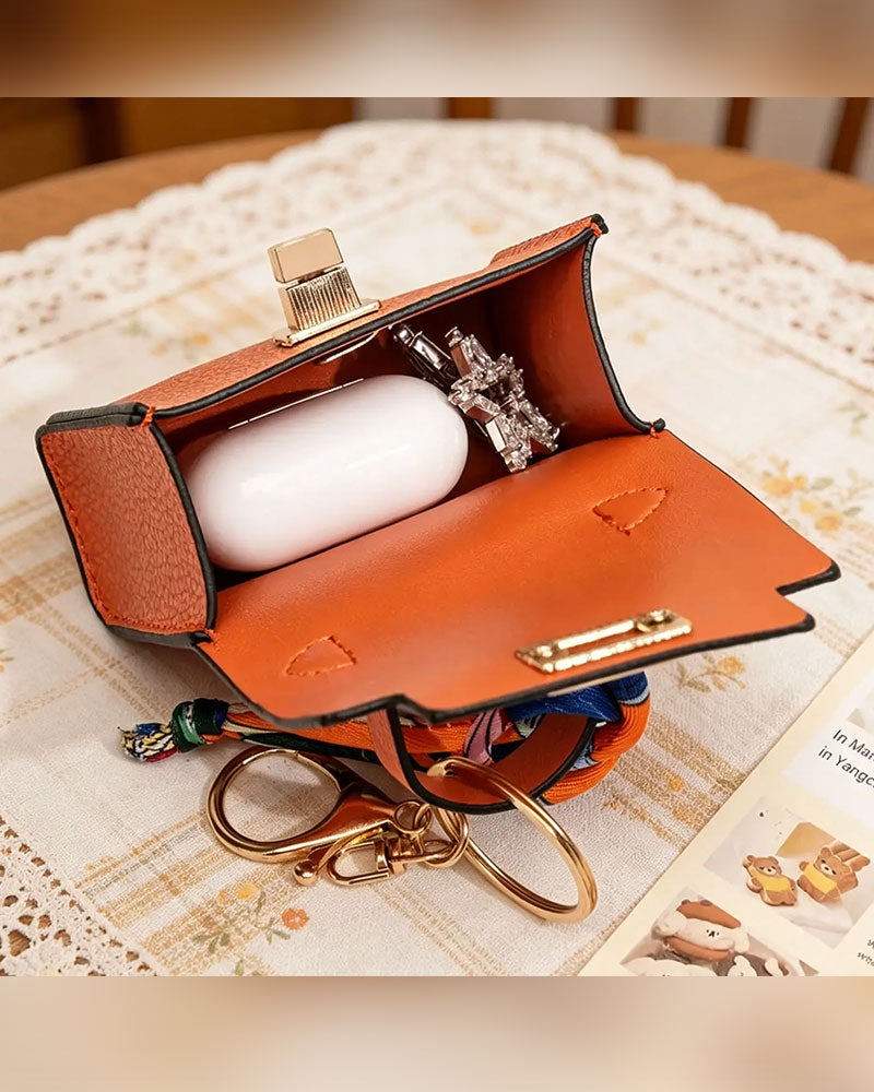 Mini Square Bag Pendant Keychain