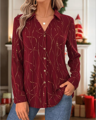 Stitch-Dot Loose Top