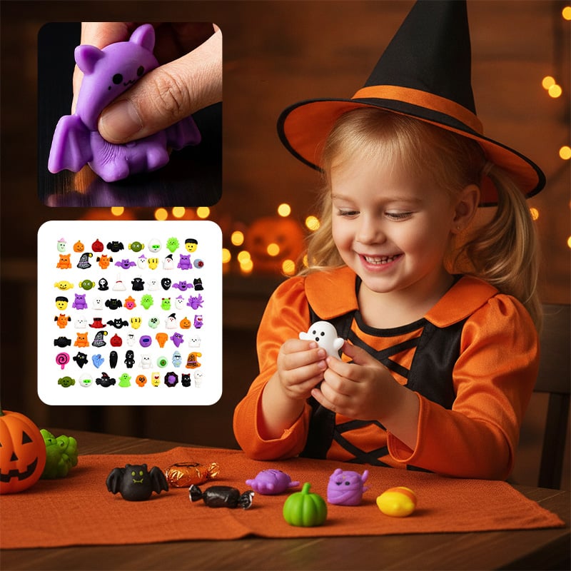 Halloween Squishies Stress Relief Toy Set