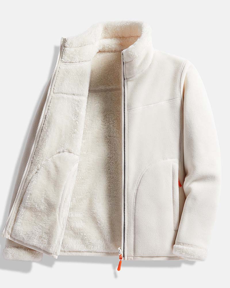 Solid Long Sleeve Casual Jacket