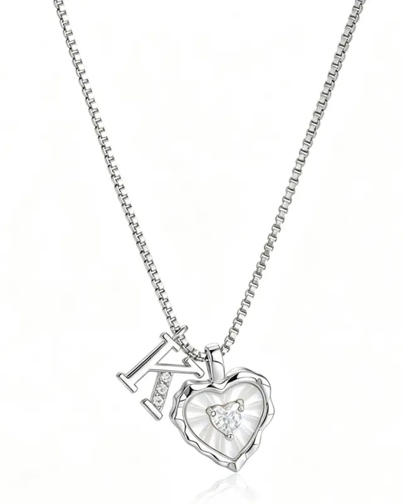 A–Z Micro Pave Letter Pendant Necklace
