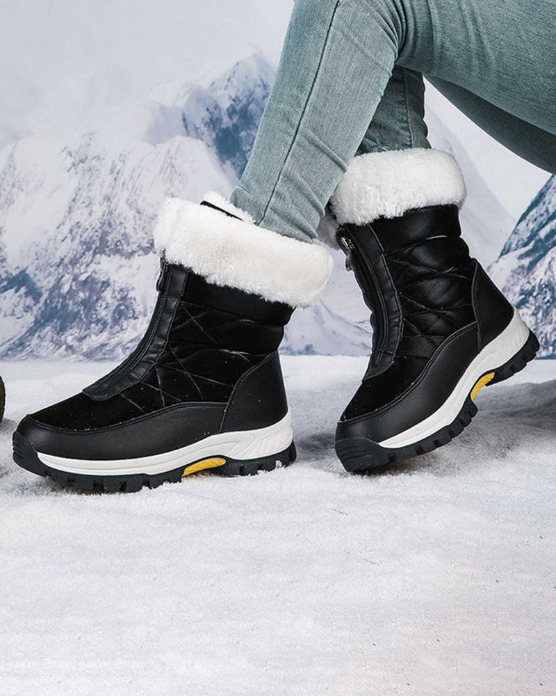 Women’s Non-Slip Warm Zipper Snow Boots