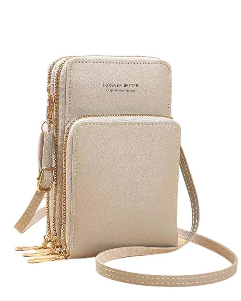Solid Color Fashion Crossbody Phone Bag