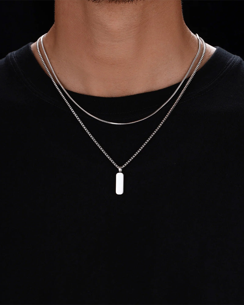 Minimal Pendant Necklace Duo