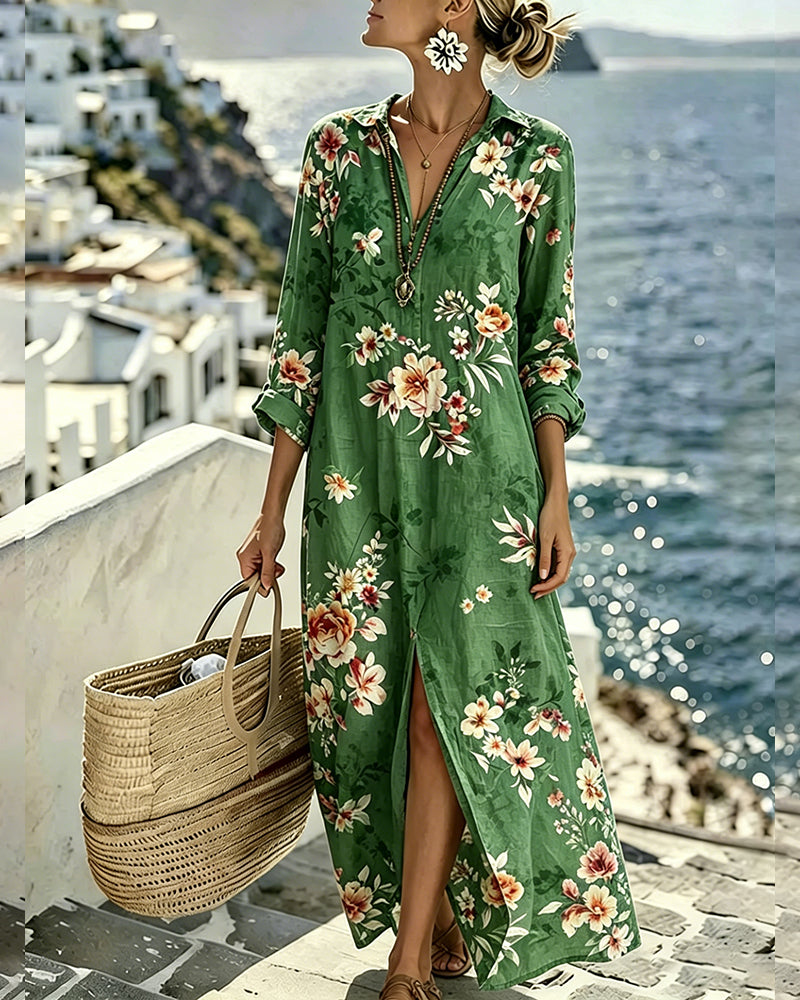Floral Print Maxi Dress