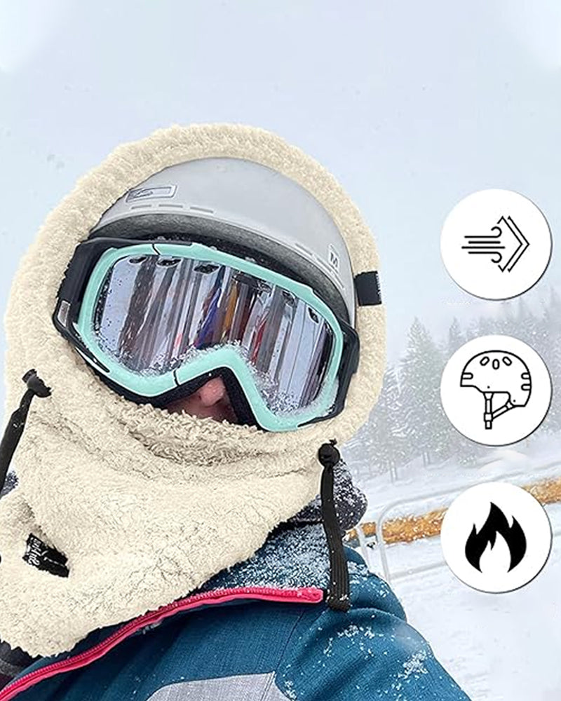 Sherpa hood ski mask