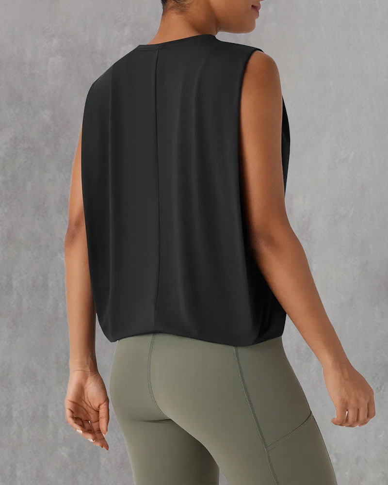 Sleeveless Round Neck Sports Vest