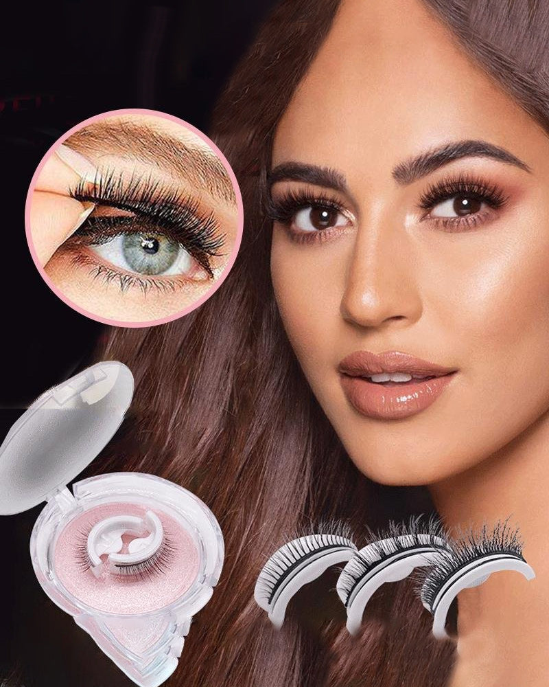 Reusable self-adhesive eyelashes