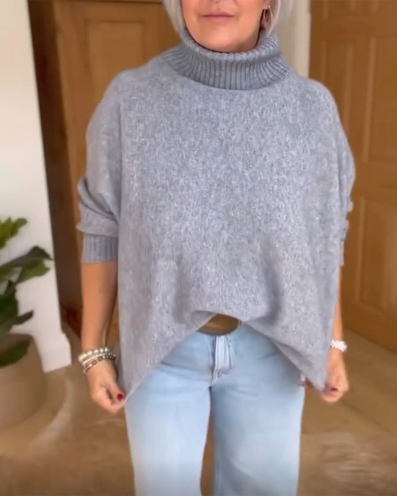 Choker  basic model  leisure style sweater