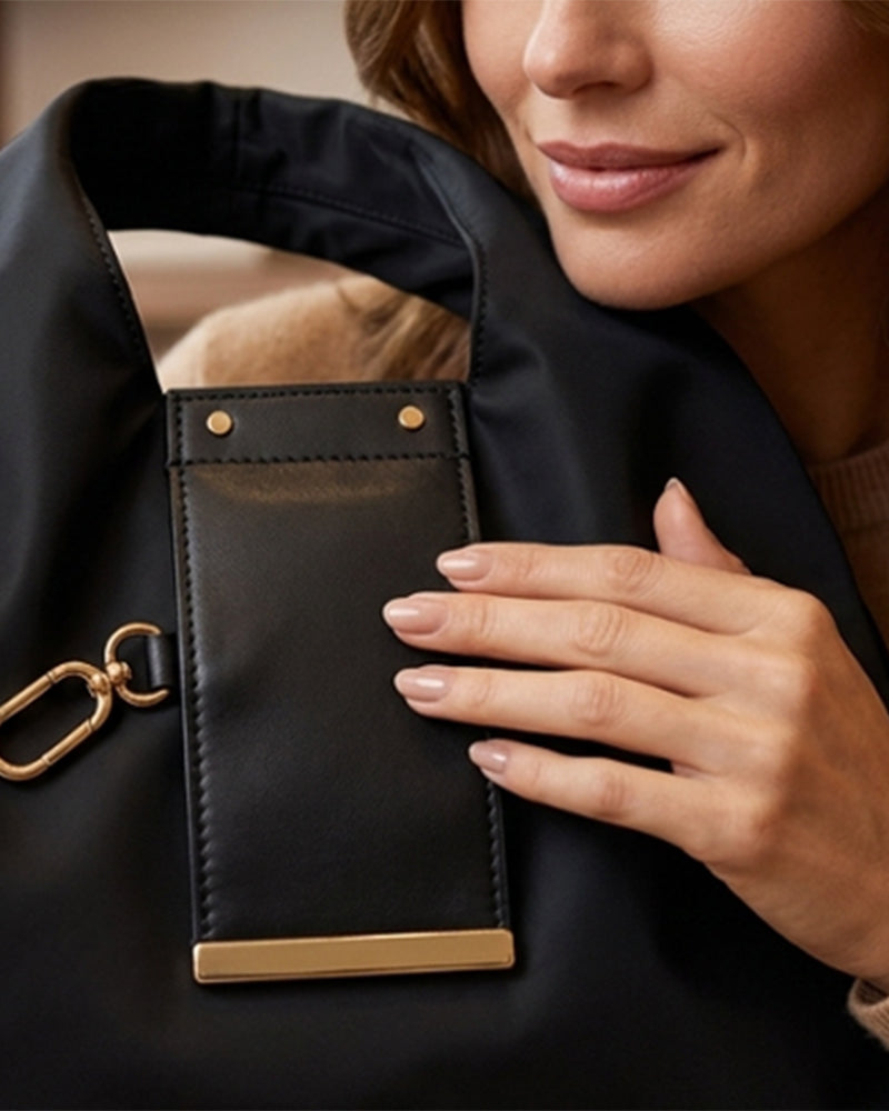 Charm Transformable Bag – Stylish Vegan Leather Tote & Keychain Charm