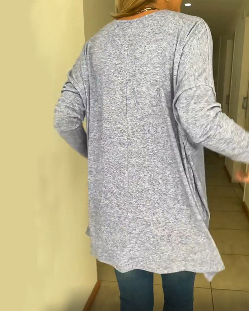 Simple solid color top